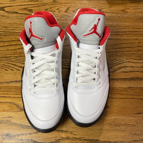 NEW Nike Men\'s SIZE 7 Air Jordan V 5 Low Golf Fire Red White Black Athletic main image 4